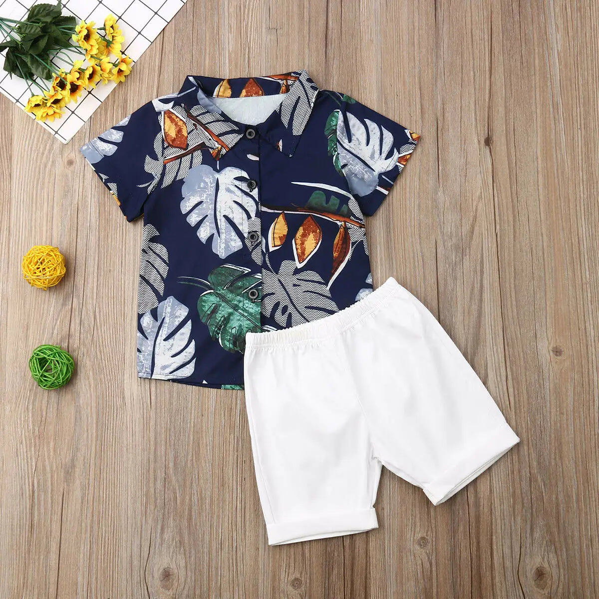 Citgeett Baby Boy Cotton Summer Outfit Set