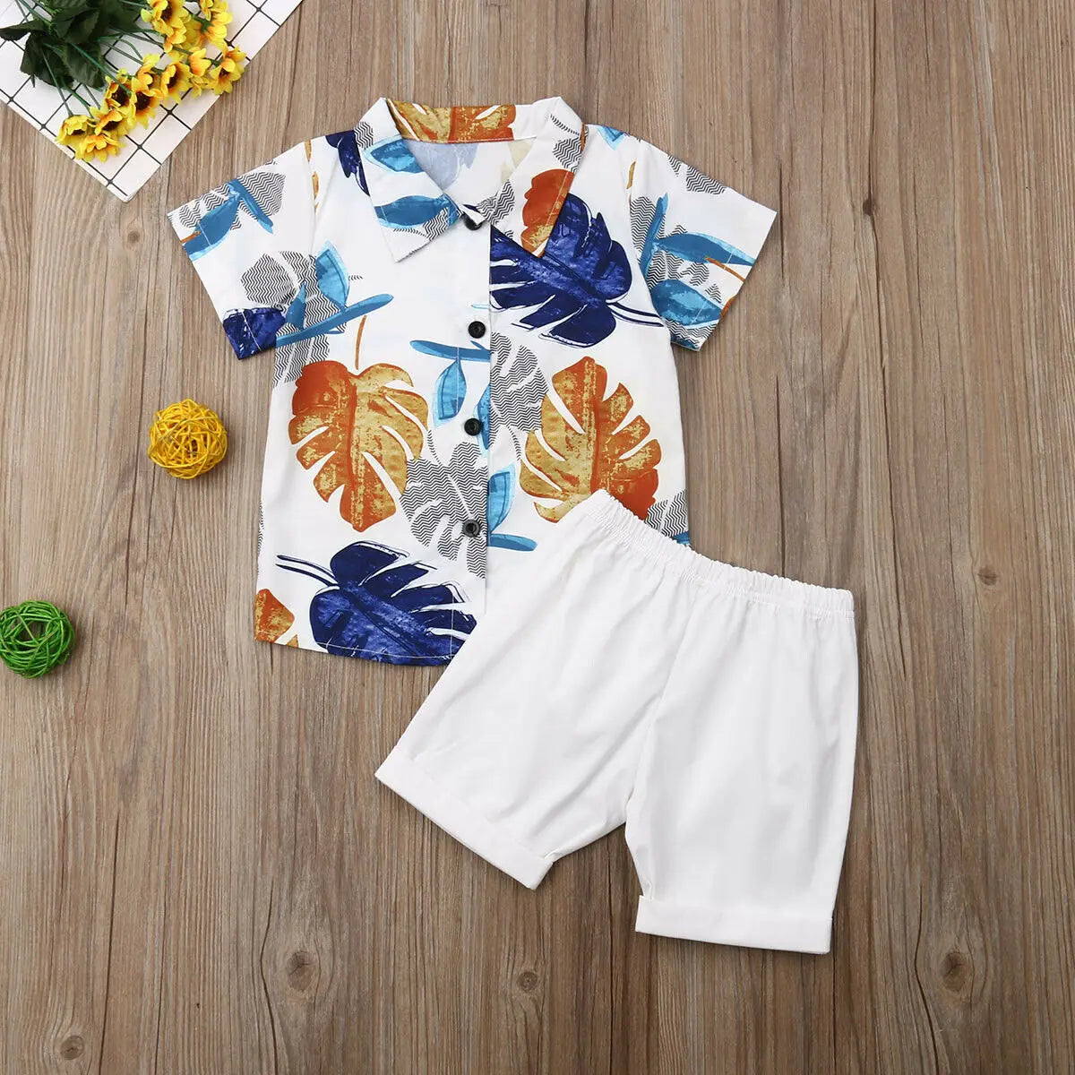Citgeett Baby Boy Cotton Summer Outfit Set