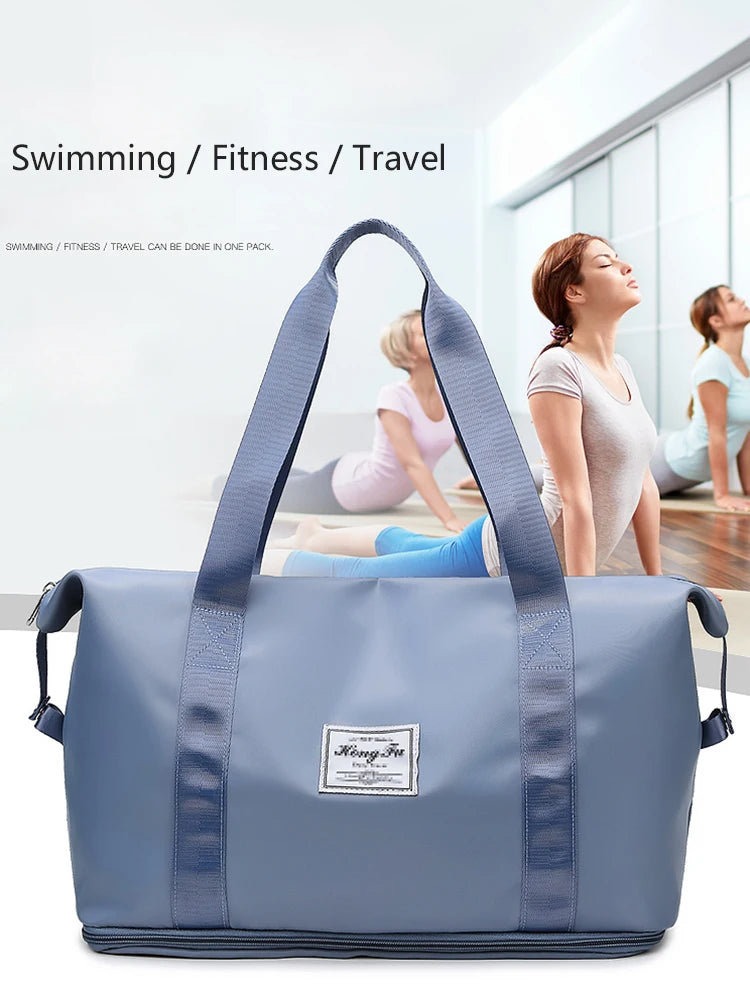 UNIXINU Waterproof Nylon Travel Duffle Bag for Women – Large Capacity Tot