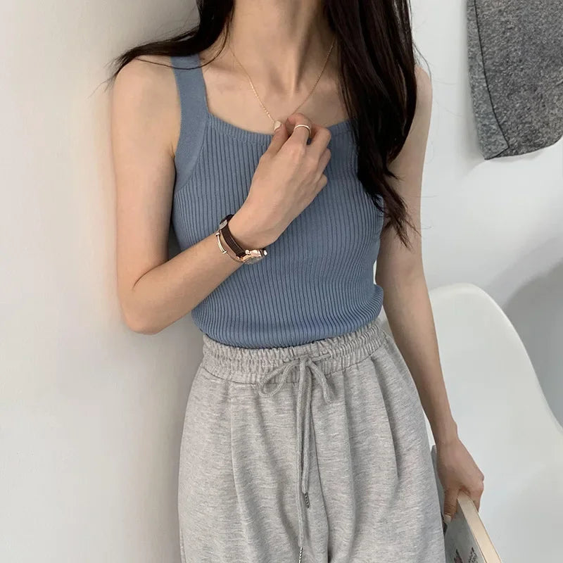 2023 Spring Women’s Strappy Crop Top