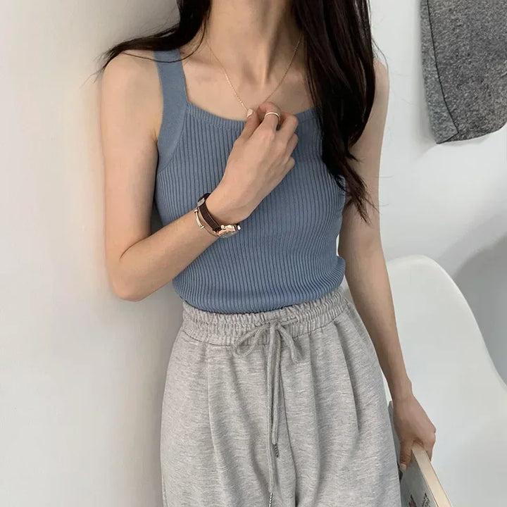 2025 Spring Women’s Strappy Crop Tank