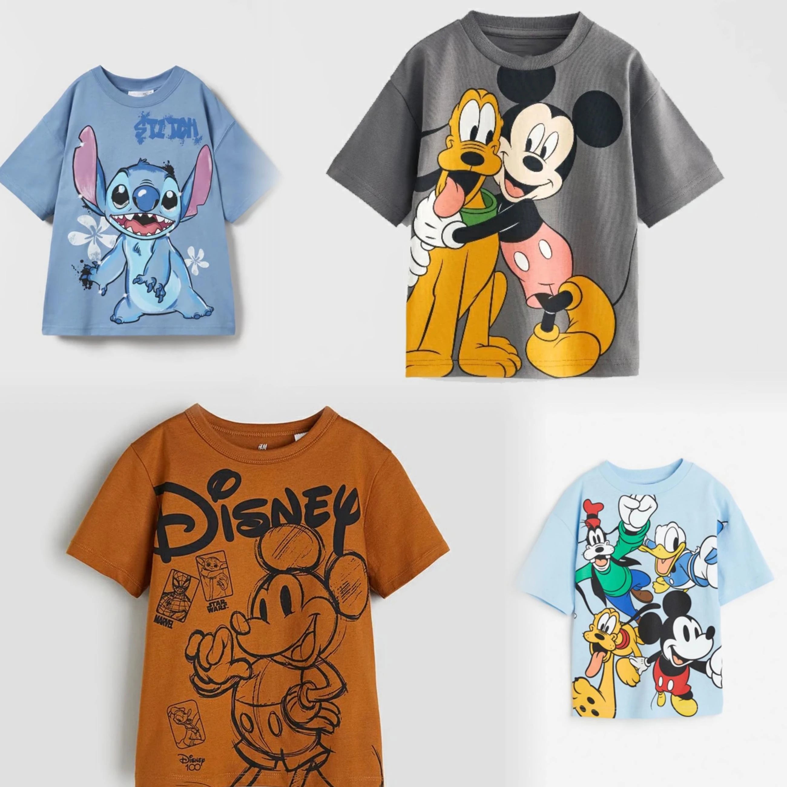 Printed Cartoon Mickey T-Shirt – Summer Fun for Kids!