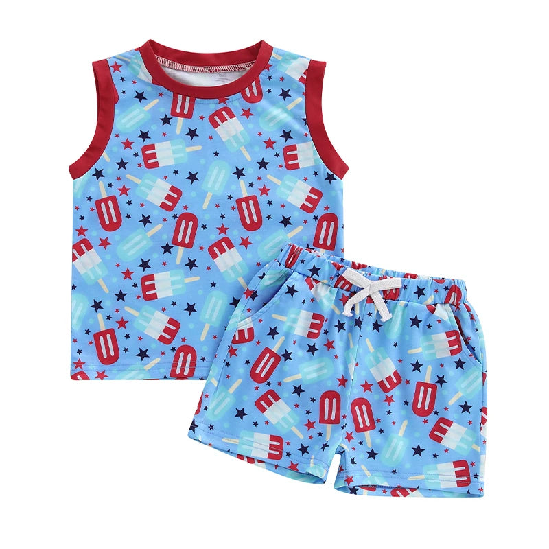 Toddler Boy 4th of July Tank & Shorts Set