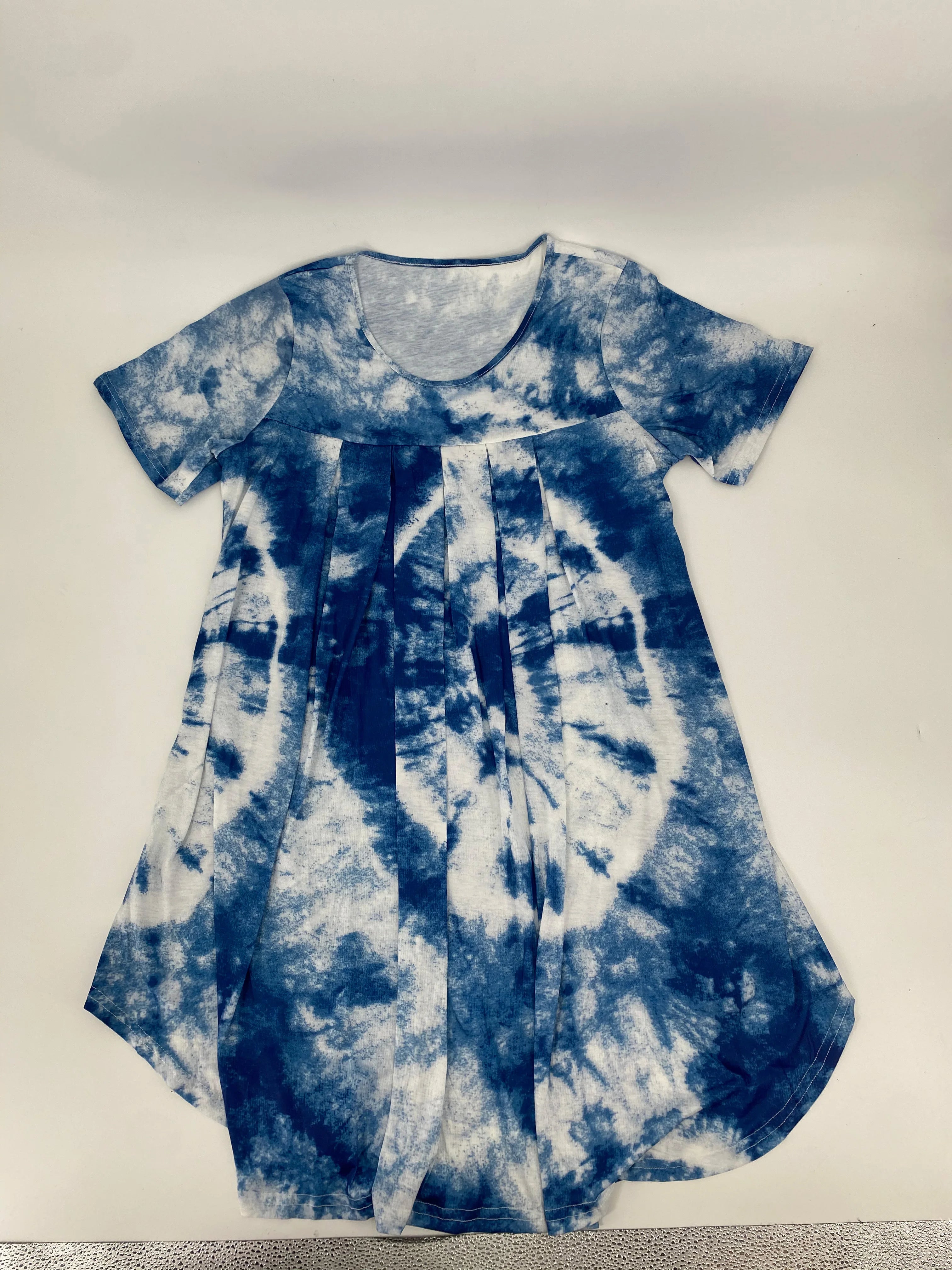 Plus Size Printed Short Sleeve Home Dress