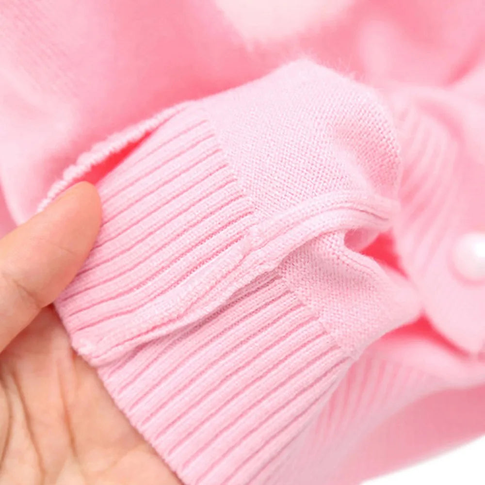 Autumn Girls Knit Cardigan Sweater