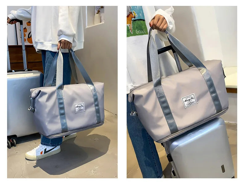 UNIXINU Waterproof Nylon Travel Duffle Bag for Women – Large Capacity Tot