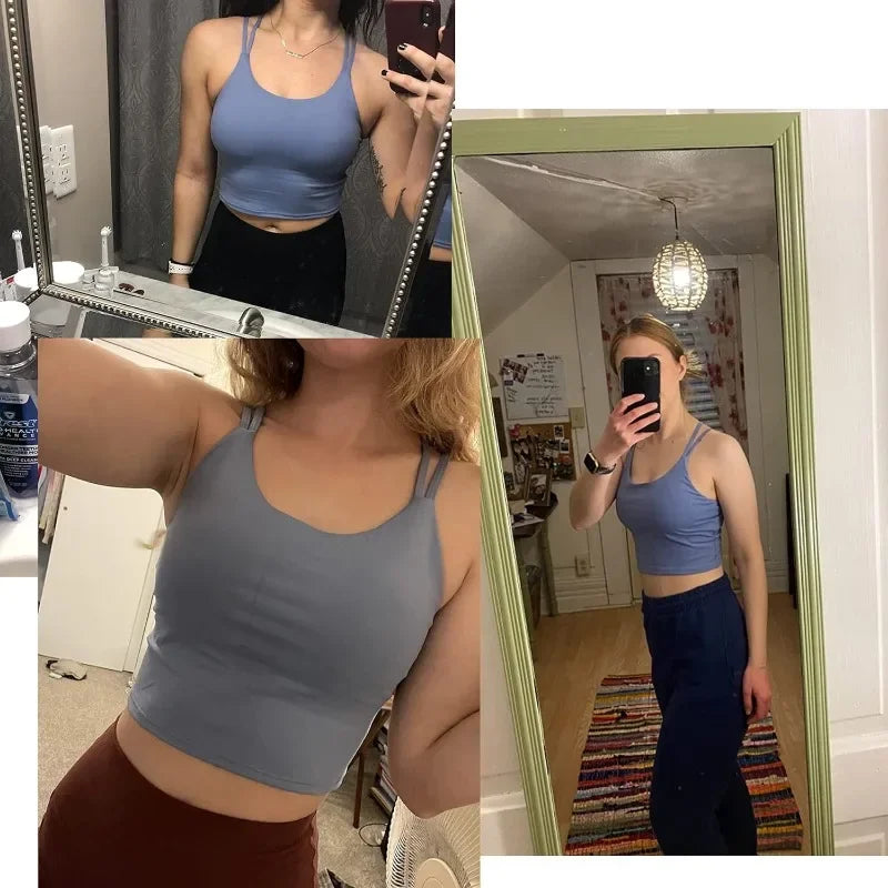 Women’s Padded Sports Bra Crop Top