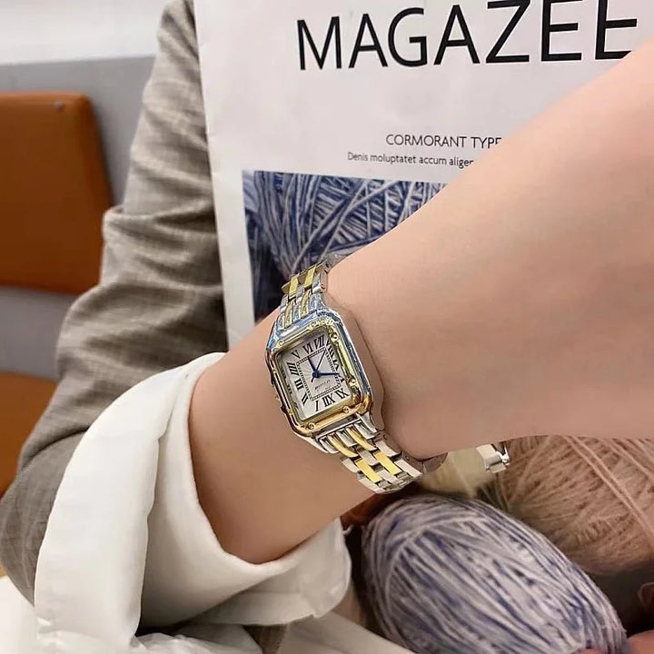 LuxeSquare Women’s Gold Fashion Watch