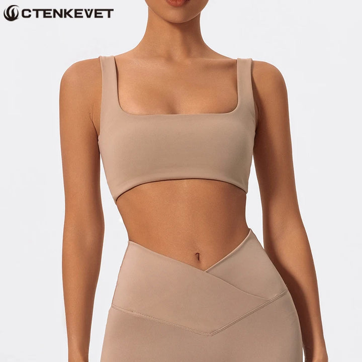 Ctenkevet Women’s Shockproof Backless Sports Bra