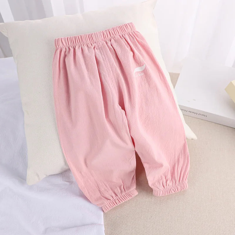 BreezeGuard Kids' Anti-Mosquito Cotton Linen Pants