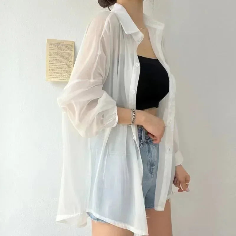 Women’s Sheer Sun-Proof Tops – 8 Colors