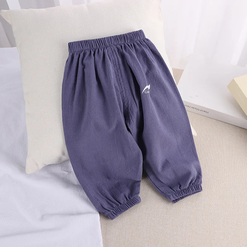 BreezeGuard Kids' Anti-Mosquito Cotton Linen Pants