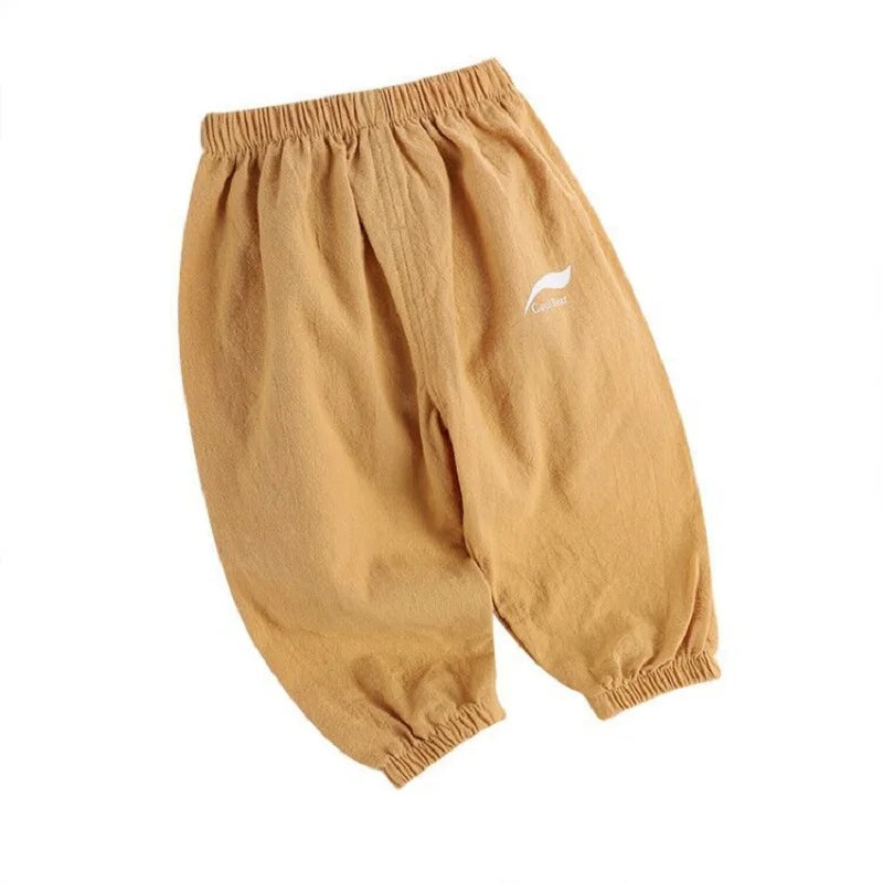 BreezeGuard Kids' Anti-Mosquito Cotton Linen Pants