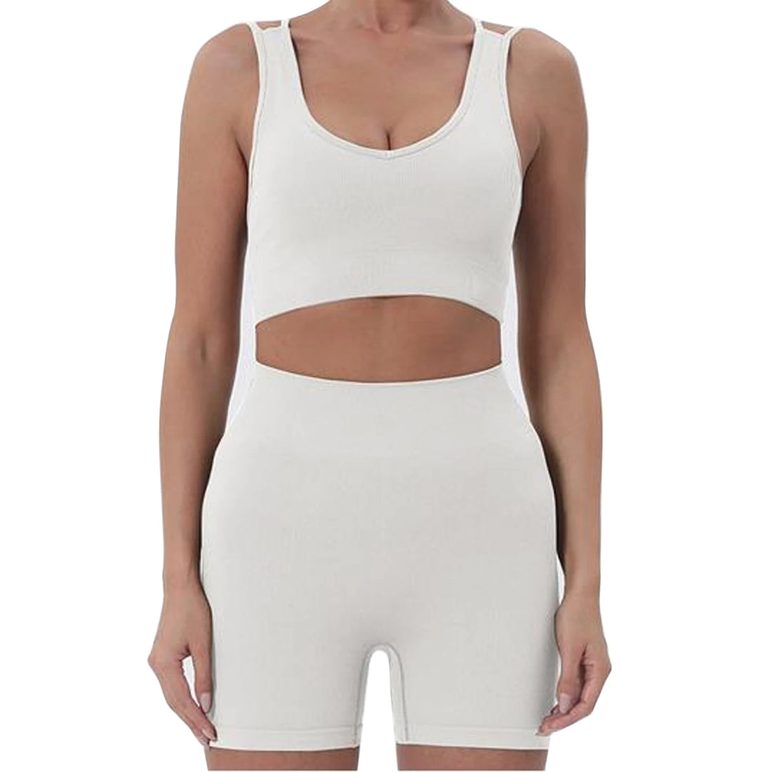 Women’s Summer 2-Piece Sleeveless Crop Top & Shorts Set