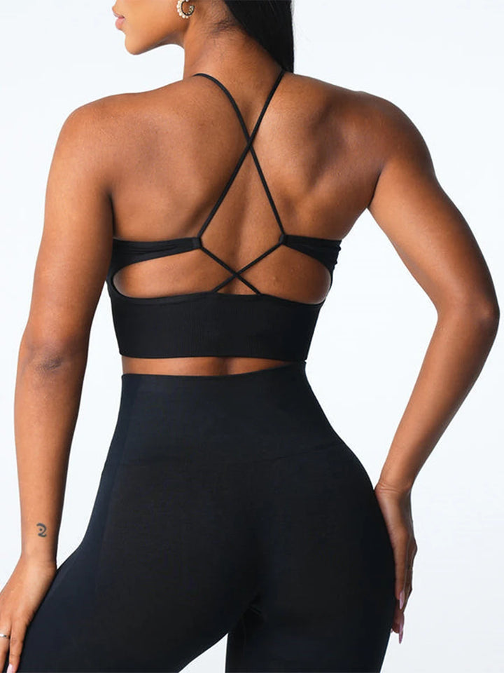 Women’s Seamless Solid Color Sports Bra