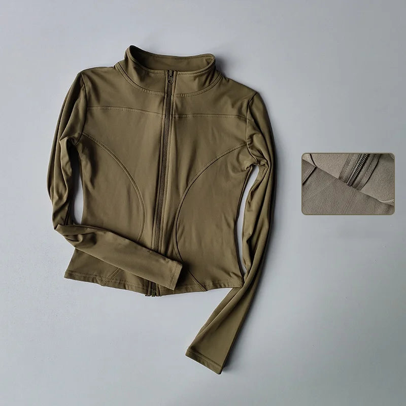 Women’s Slim Fit Quick-Dry Zipper Sports Jacket