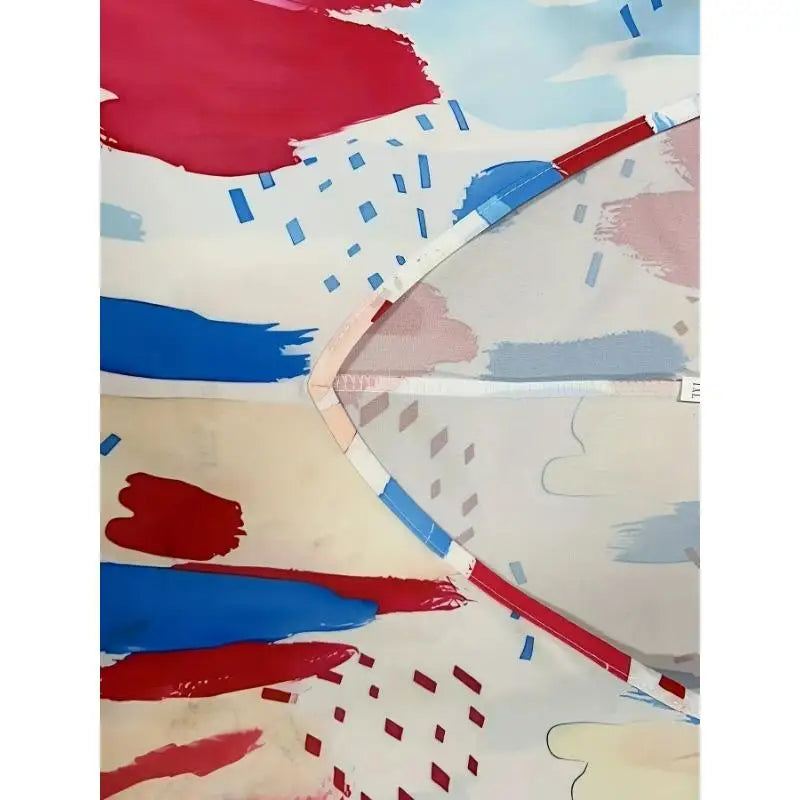 Plus Size V-Neck Printed T-Shirt