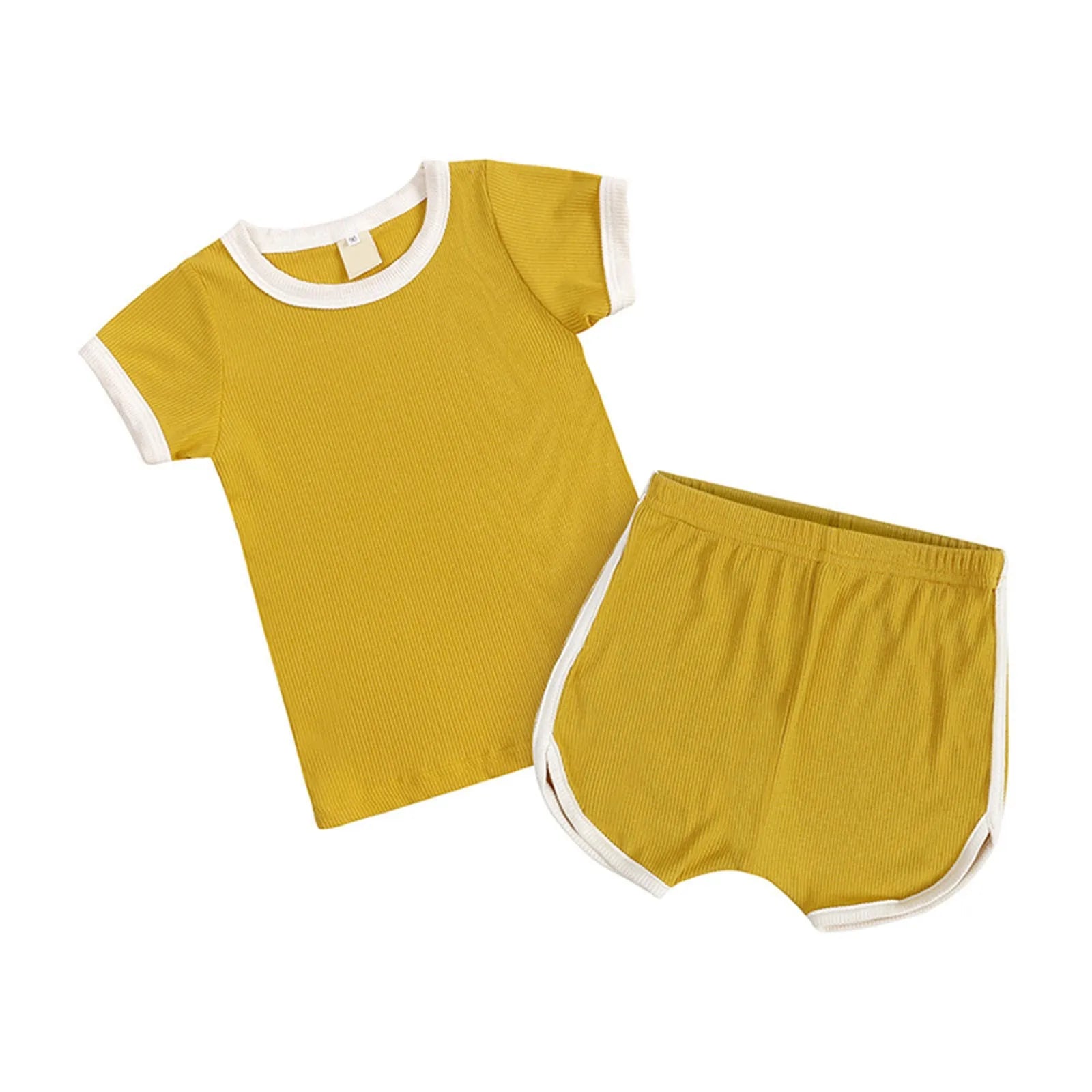 Kids Summer Sweat-Wicking Tee & Shorts Set