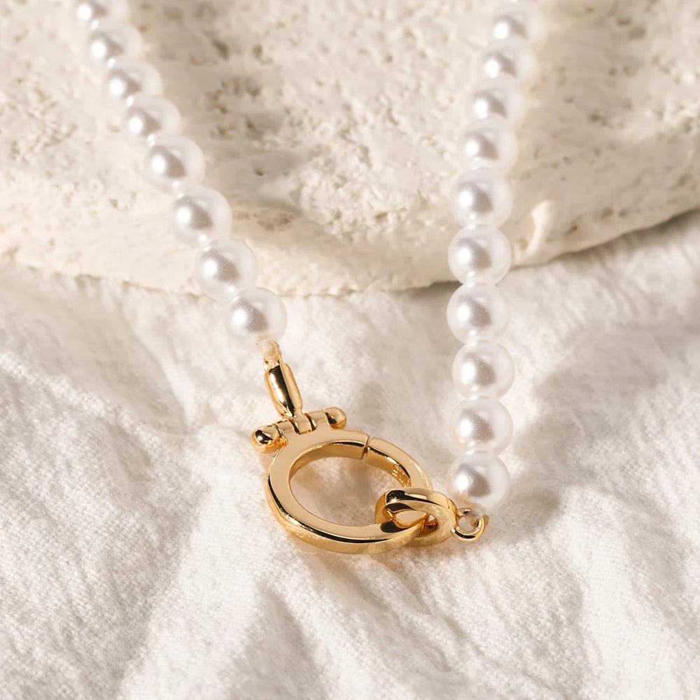 18K Gold Freshwater Pearl Choker Necklace