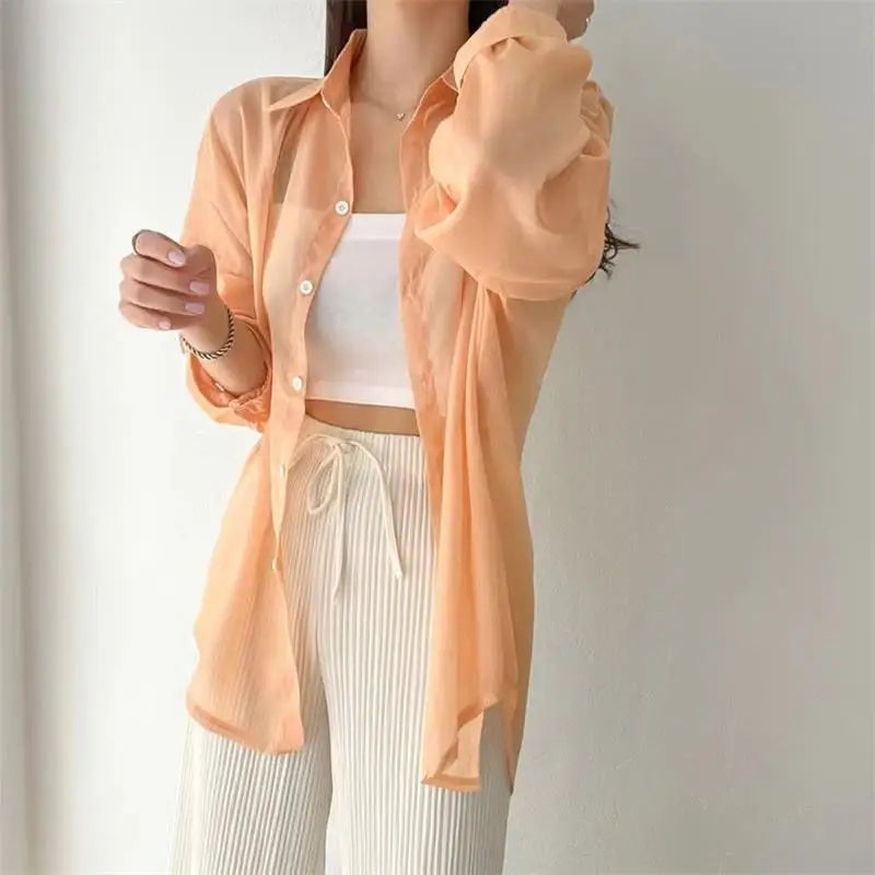 Women’s Sheer Chic Sun-Proof Tops (7 Colors)