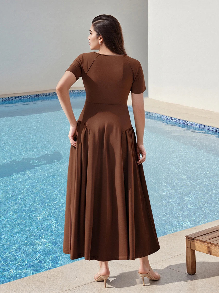 Plus Size Floral Off-Shoulder Maxi Dress