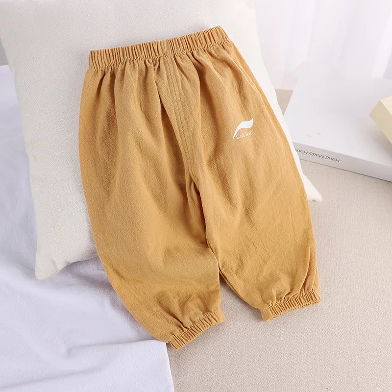 BreezeGuard Kids' Anti-Mosquito Cotton Linen Pants