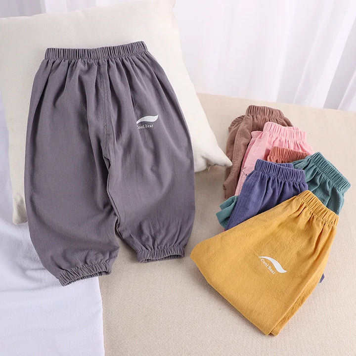 BreezeGuard Kids' Anti-Mosquito Cotton Linen Pants