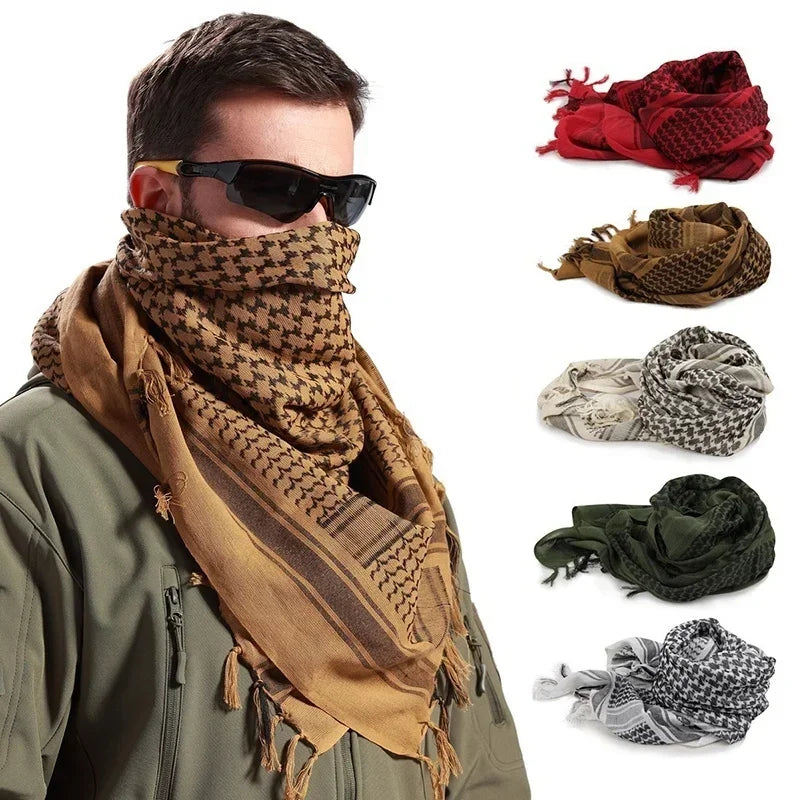 Lightweight Tactical Plaid Scarf for Women & Men
