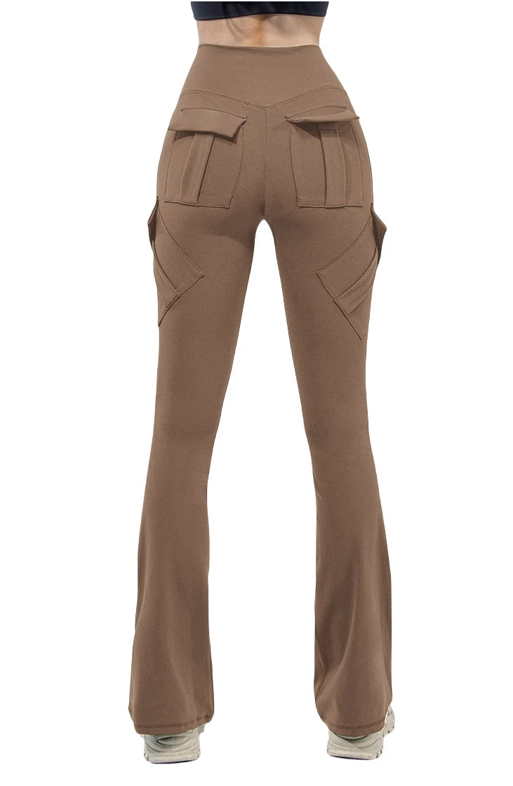 FlexWide Women’s High-Stretch Wide Leg Yoga Leggings with Pockets