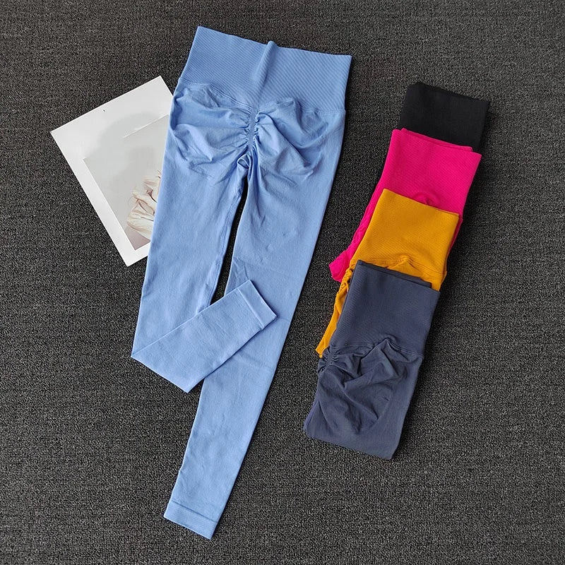 High Elastic Seamless Yoga Leggings - Women’s Fitness Pants