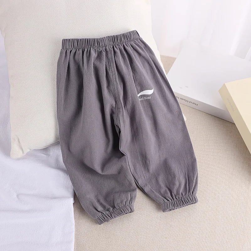BreezeGuard Kids' Anti-Mosquito Cotton Linen Pants