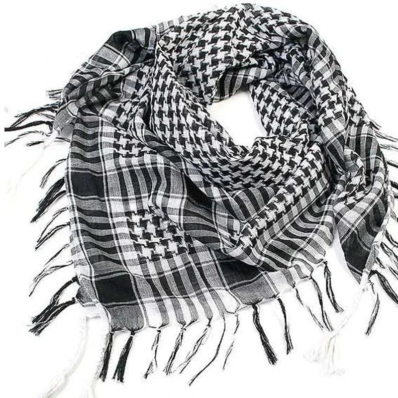 Lightweight Tactical Plaid Scarf for Women & Men
