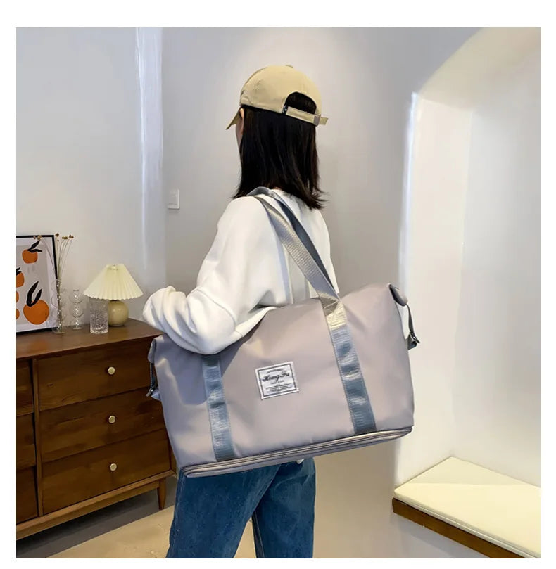 UNIXINU Waterproof Nylon Travel Duffle Bag for Women – Large Capacity Tot