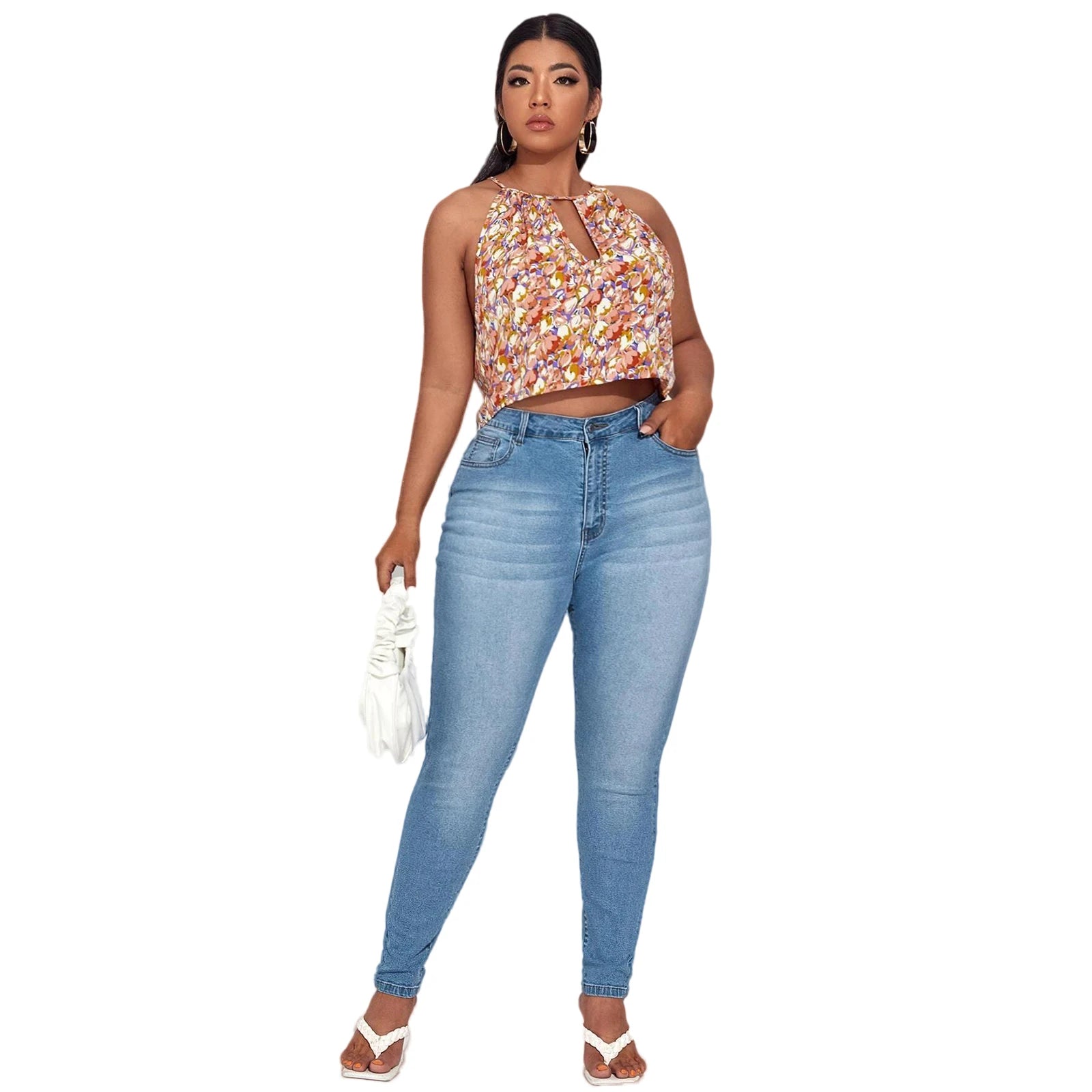 Plus Size High Stretch Skinny Jeans