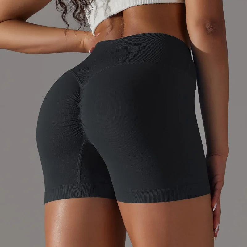 3-Pack Women’s Peach High-Waist Sports Shorts
