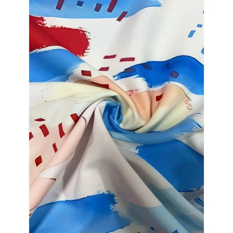 Plus Size V-Neck Printed T-Shirt