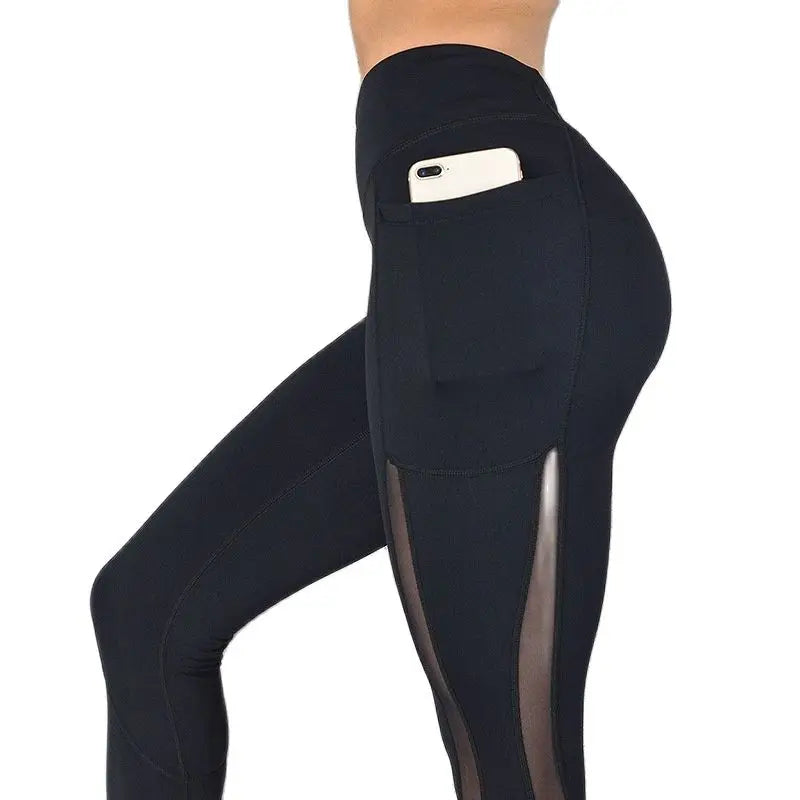 Women’s Cropped Sports Leggings with Side Pockets