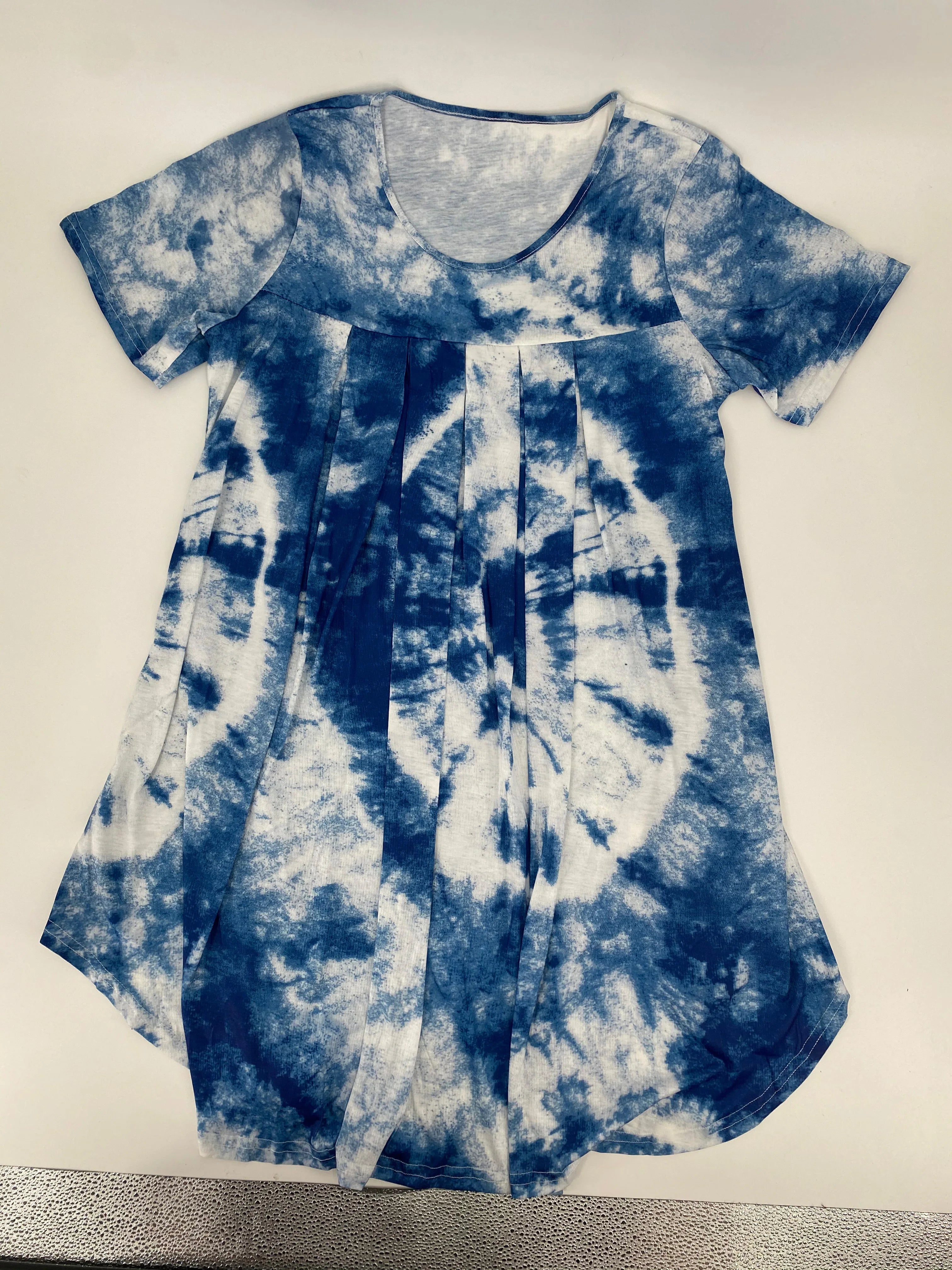 Plus Size Printed Short Sleeve Home Dress