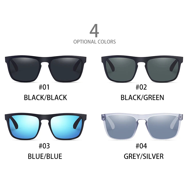 RetroDrive Polarized Square Sunglasses