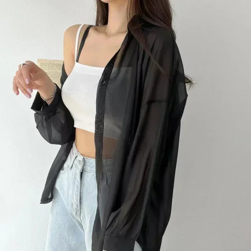 Women’s Sheer Sun-Proof Tops – 8 Colors