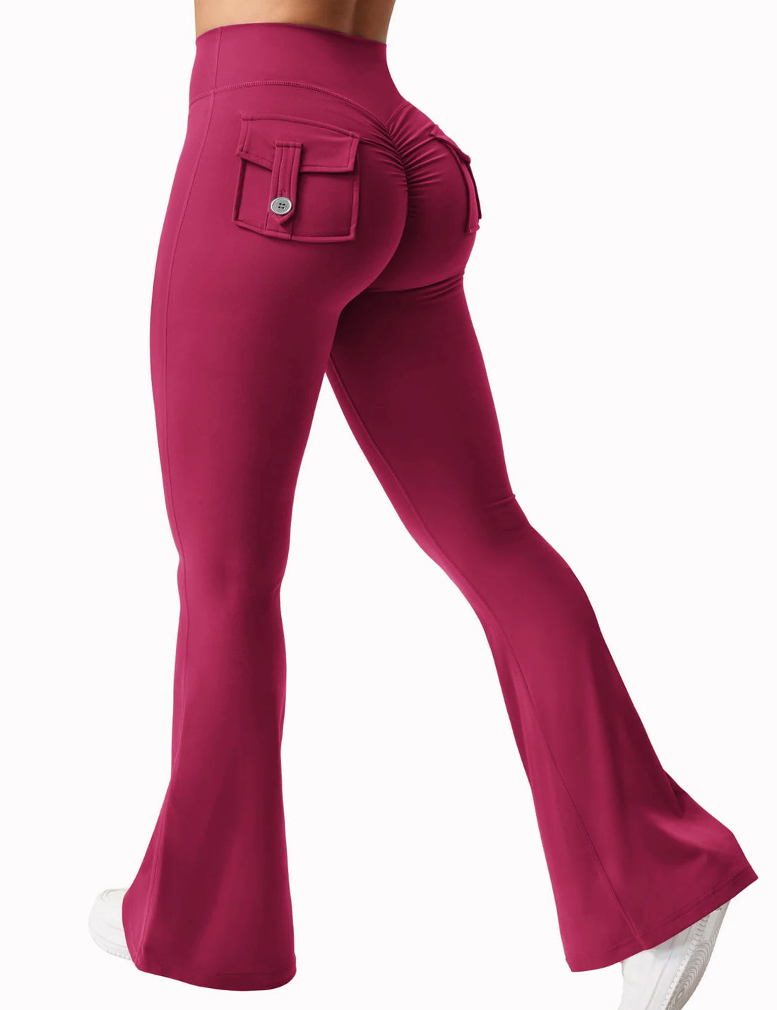 FlexWide Women’s High-Stretch Wide Leg Yoga Leggings with Pockets