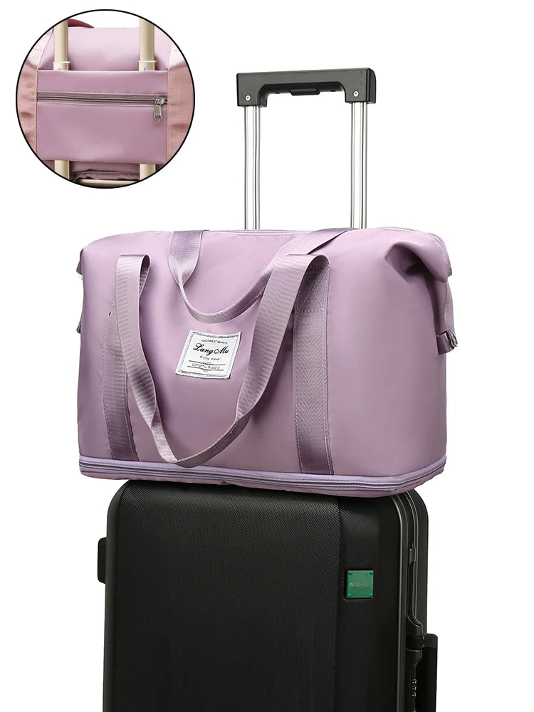 UNIXINU Waterproof Nylon Travel Duffle Bag for Women – Large Capacity Tot