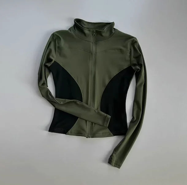 Women’s Slim Fit Quick-Dry Zipper Sports Jacket