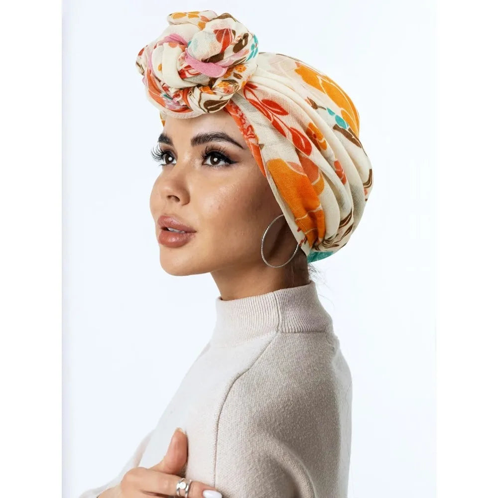 Women’s Lightweight Floral Cotton Scarf