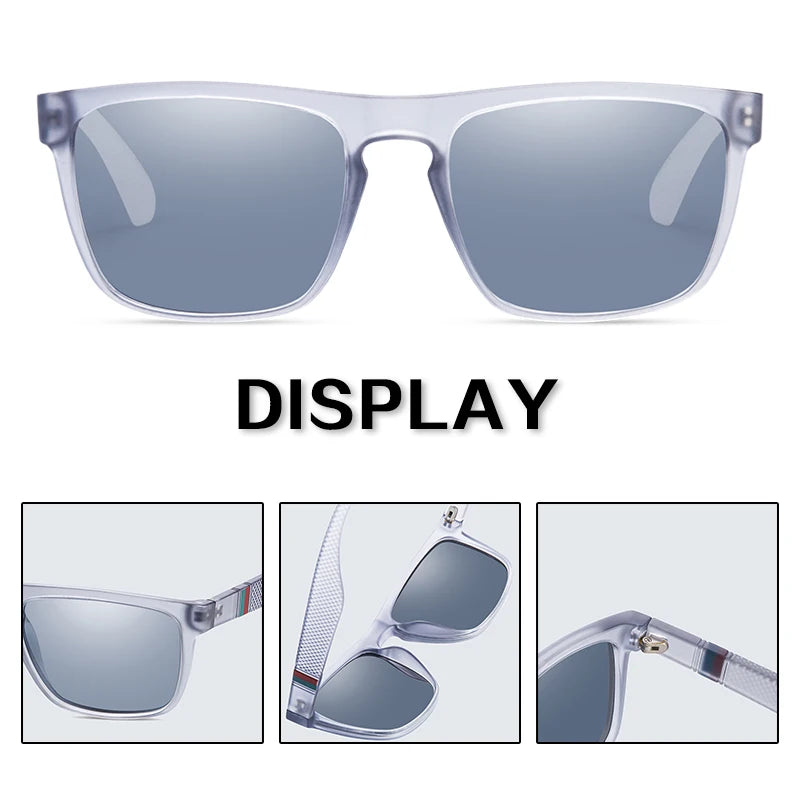 RetroDrive Polarized Square Sunglasses