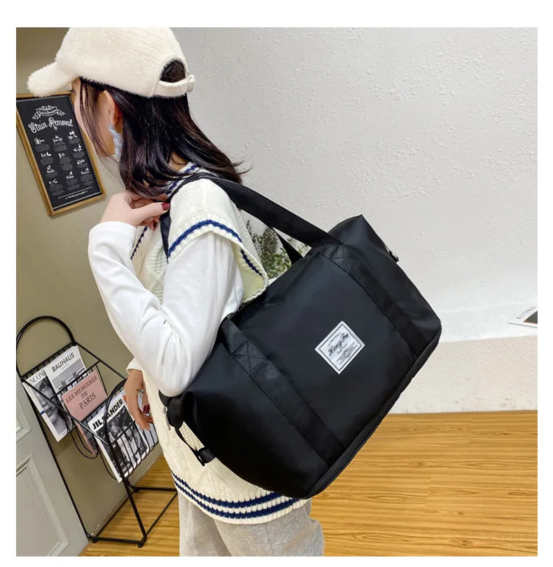 UNIXINU Waterproof Nylon Travel Duffle Bag for Women – Large Capacity Tot