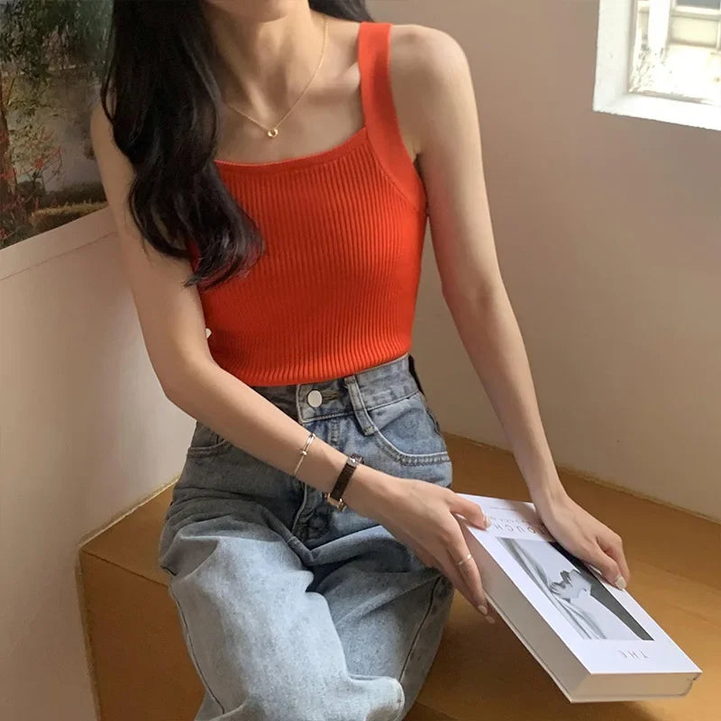2023 Spring Women’s Strappy Crop Top