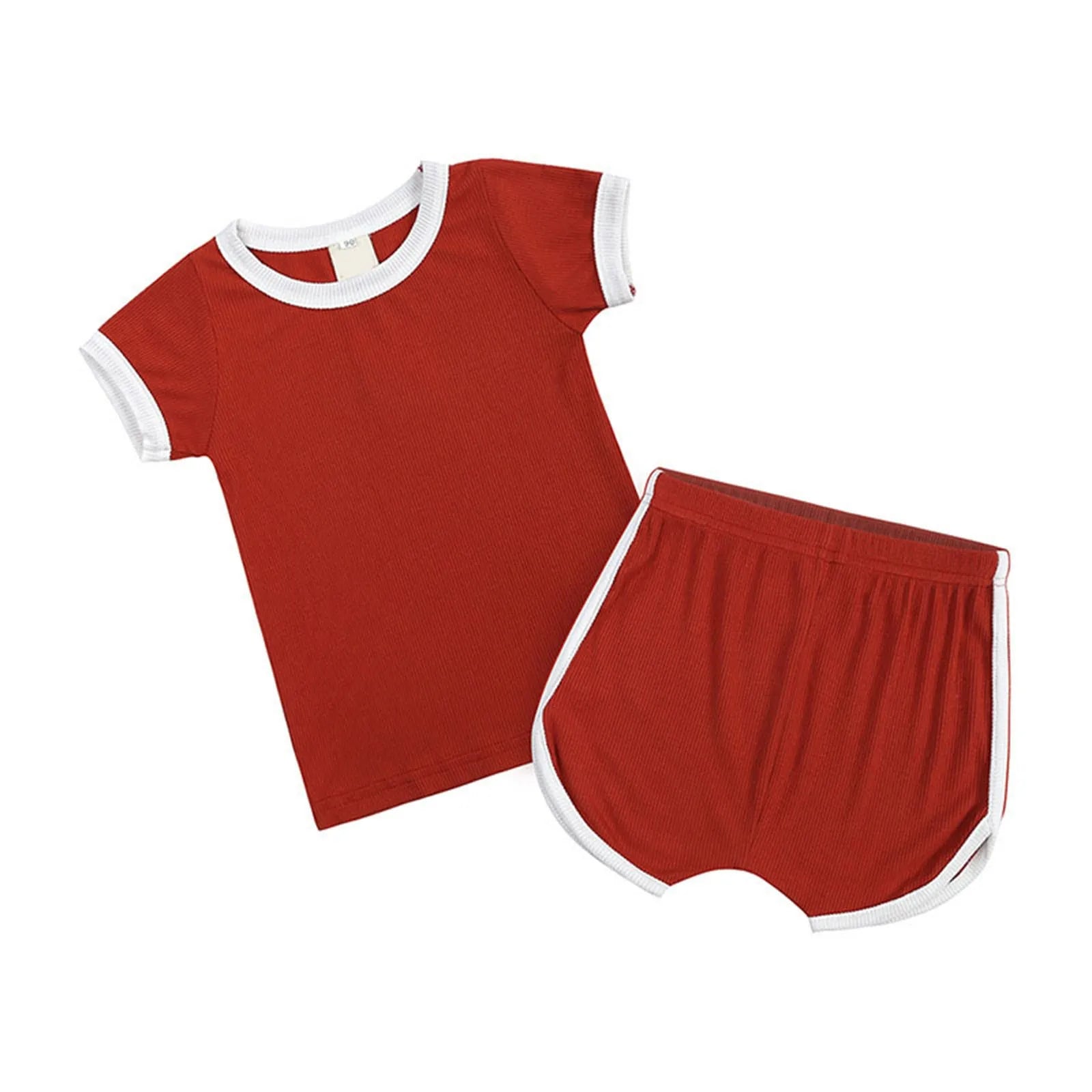 Kids Summer Sweat-Wicking Tee & Shorts Set