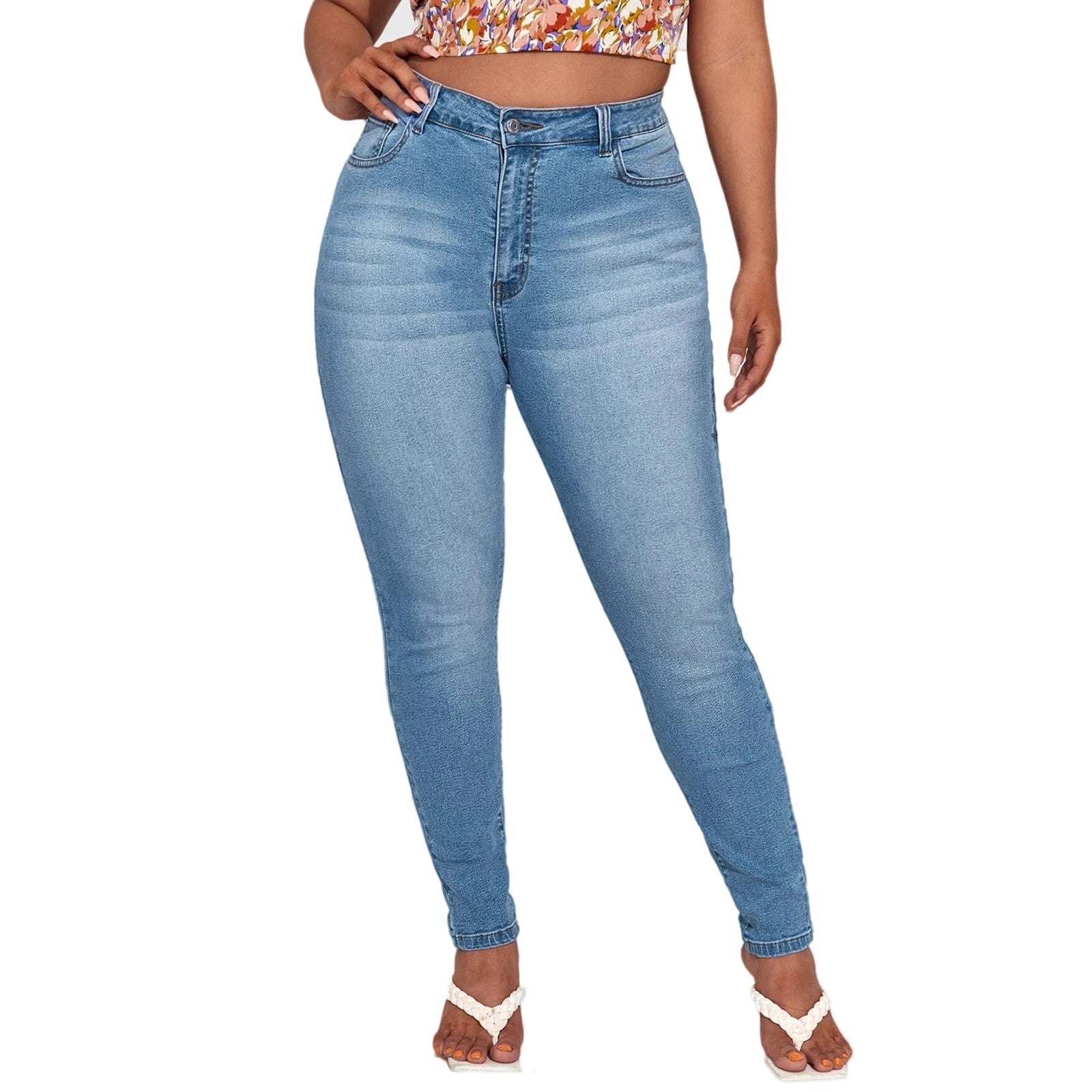 Plus Size High Stretch Skinny Jeans