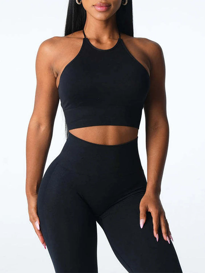Women’s Seamless Solid Color Sports Bra